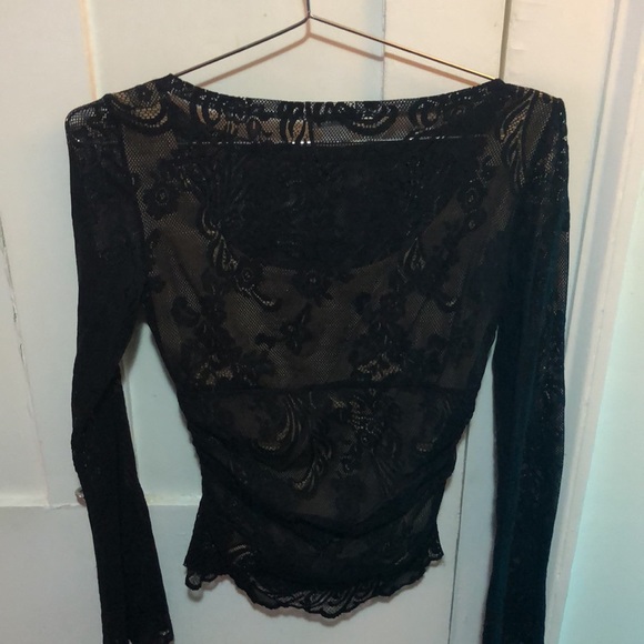 Cache lace long sleeve top with liner - Picture 5 of 6